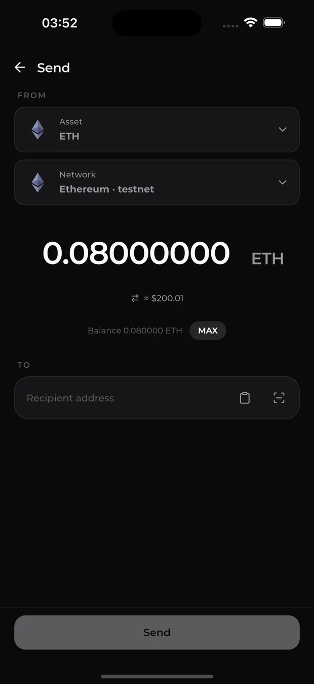 Zeus Wallet — Gift cards